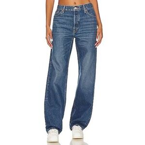 Re/Done Blue Straight Leg Jeans